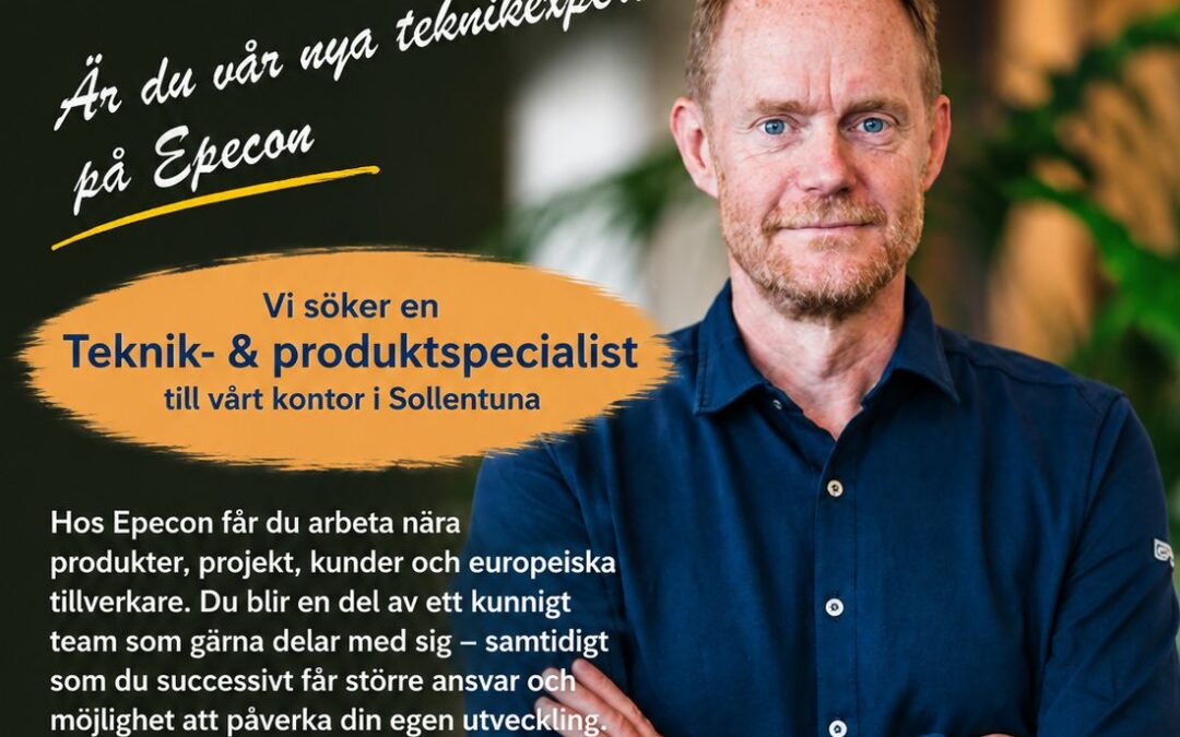Epecon söker Teknik- och produktspecialist