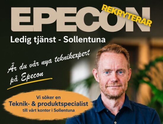 Epecon söker Teknik- och produktspecialist